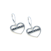 Camaro Heart Earrings : Sterling Silver